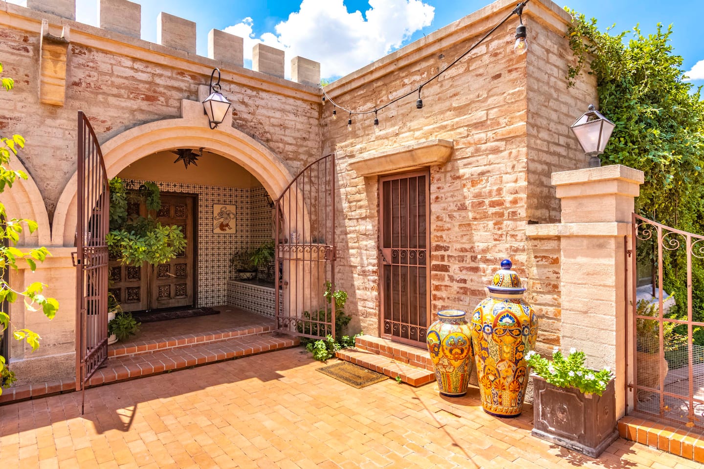 Azul Courtyard Suite — territorial studio exterior at golden hour